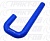 Патрубок J-образный  (СИНИЙ) D=35,  L=125х100х350, угол=180* 52311, J035-125-100-350