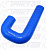 Патрубок J-образный  (СИНИЙ) D=63,  L=125х100х350, угол=180* 52317, J063-125-100-350