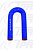 Патрубок U-образный (СИНИЙ) D=14,  L=175/175, плече=69, угол=180* 52770