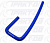 Патрубок J-образный  (СИНИЙ) D=12,  L=125х100х350, угол=180* 52301, J012-125-100-350
