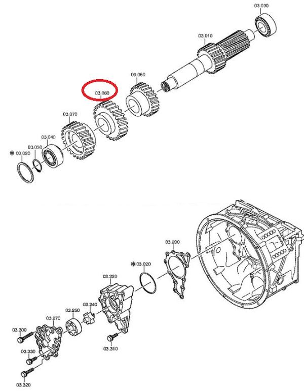 Zf16 кпп схема