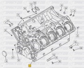 Блок цилиндров сборе (ТНВД "BOSCH" ) 360л.с.+ EURO-IV -оригинал (завод) 740.73-1002010-00