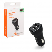 Адаптер автомобильный 2хUSB 2.1А, 12/24В 03466, ACH-2U-04