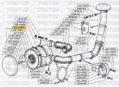Фильтр воздушный в сборе (Д-245) ГАЗ-3308, -3303 4301-1109010