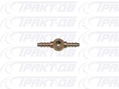 Штуцер 2-х сторонний под болт  06мм шланг 4мм 49225