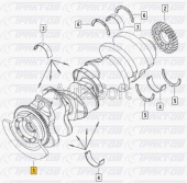 Вал коленчатый (К-1, Ш-О) EURO-II 740.30-1005008-50