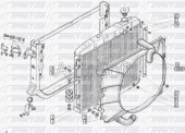 Радиатор основной (медь с эл. магнитной муфтой) EURO-IV (3-рядный)  (ШААЗ) 3309Ш-1301010