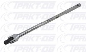Вороток однорычажный с квадратом 1/2" на шарнире (хромированный) 380мм CrV 14066 MASTER