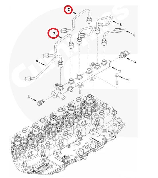 Топливная система камминз 6isbe схема