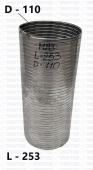 Гофра EURO-III  (WESTFALIA) L=253мм, D= 110мм 555402-1203024