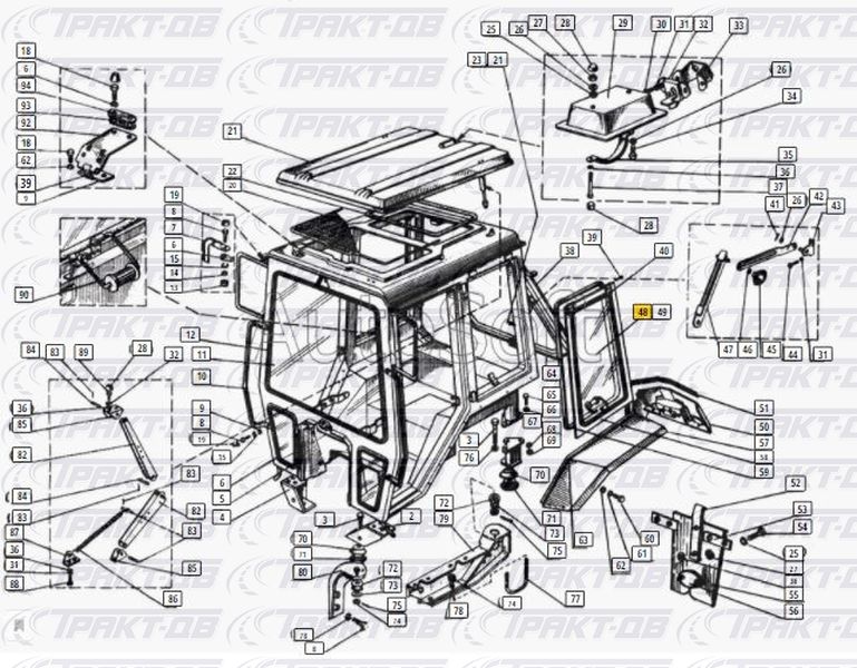 Каталог запчастей мтз 80 старого образца малая кабина