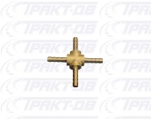 Соеденитель шланга  КРЕСТ (под хомут 04мм) 23900, 2-3108-5-04