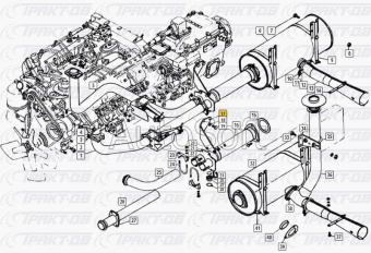 Кронштейн металлорукава -оригинал (завод) 5320-1203183-00
