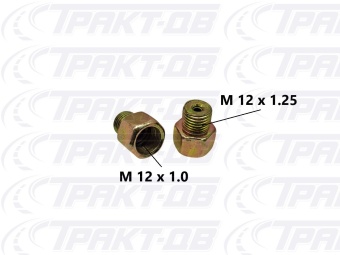 Переходник (внутренняя резьба) -штуцер 12х1,0-12х1,25 94996, ВРШ1212-1