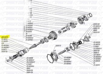 Вал привода переднего моста раздаточной коробки 4320-1802110