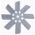 Крыльчатка вентилятора (d=50мм, D=660мм) 7511-1308012