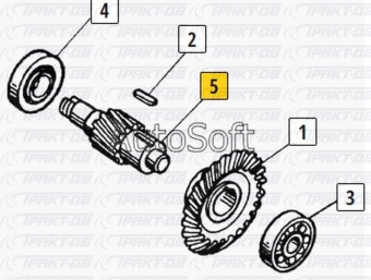 Вал 110 (12 зуб.) 7,22 EURO-оригинал (завод) 53205-2402110-20