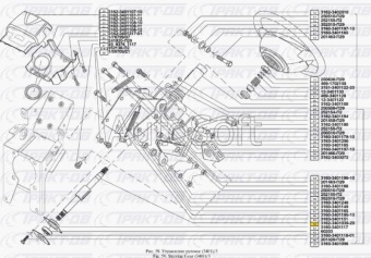 Вал рулевого управления со втулкой Patriot 3162-3401039-20