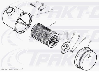 Фильтр воздушный в сборе EURO-0 ФВ722-1109510 (740, 7403)