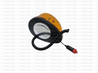 Маяк 120 24В  (желтый, "капля")  (магнит) 18980, МП-01-24