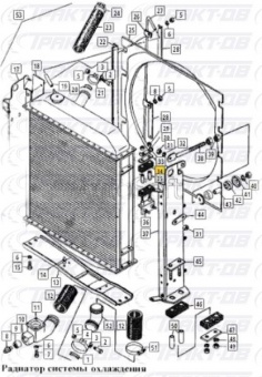 Амортизатор водяного радиатора  (ЧТЗ) 700-40-4915