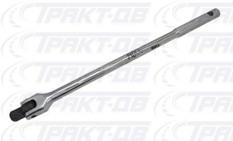 Вороток однорычажный с квадратом 1/2" на шарнире (хромированный) 380мм CrV 14066 MASTER