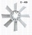 Вентилятор (8-лопастной)  (РАДИОВОЛНА) ИЖКС.632558.006