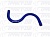 Патрубок Z-образный  (СИНИЙ) D=10,  L=150х200х150, угол=45* 52446