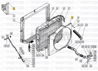 Кожух вентилятора (пластмассовый) ЯМЗ-236НЕ2 4320Я3-1309012