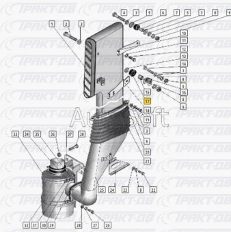 Аммортизатор подвески глушителя 375Б-1203090