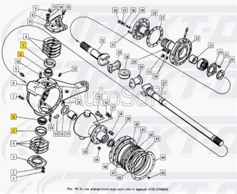 Подшипник 27709 опоры шаровой КамАЗ-4310, шкворня Урал 864754