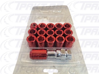 Гайка колесная (красный) 12х1,5  (16шт.) TOYOTA