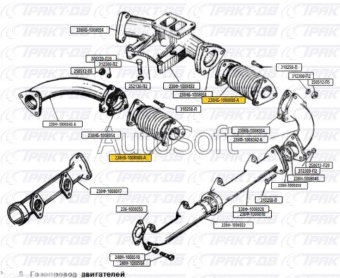 Металлорукав в сборе  (СПЕЦМАШ) ЯМЗ-238НБ 238НБ-1008088