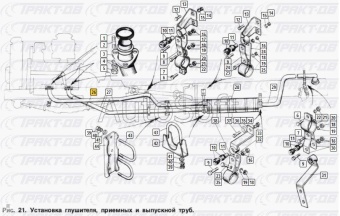 Труба приемная (левая) 131-1203011-Б