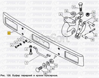 Буфер передний -оригинал (завод) 5511-2803010-10