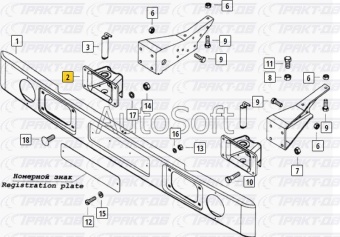 Вилка буксирная 4310-оригинал (завод) 4310-2806116-00