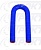 Патрубок U-образный (СИНИЙ) D=16,  L=175/175, плече=69, угол=180* 2568