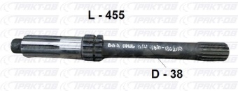 Вал ведущий (переднего моста) -оригинал (завод) 4310-2302024-00
