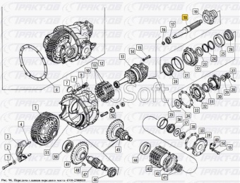 Вал ведущий (переднего моста) -оригинал (завод) 4310-2302024-00
