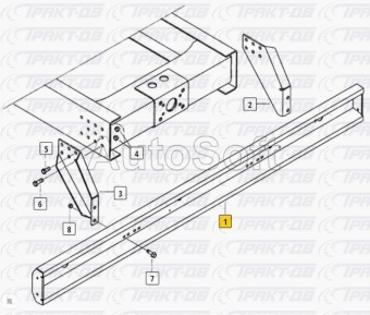 Буфер задний  53215-оригинал (завод) 53215-2804010-00