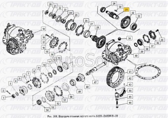 Вал 110 (15 зуб.) 5,43 -оригинал (завод) 5320-2402110-40
