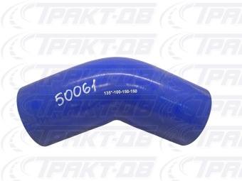 Патрубок угловой 135* (СИНИЙ) D=100,  L=150х150 50061