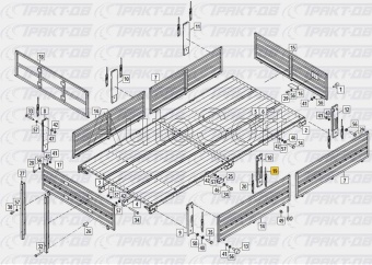 Запор бортов (правый) 53215-8505028-73, (TRUCKMARK)