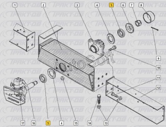 Буфер буксирного устройства  (ТЕХНОТРОН) 21-202-225