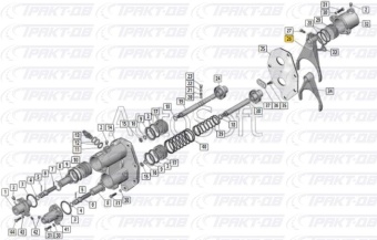 Вилка включения передач раздаточной коробки (АО АЗ УРАЛ) 4320П2-1803020-10
