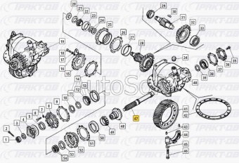 Вал ведущий 024 (заднего моста) -оригинал (завод) 5320-2402024-00