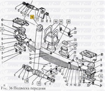 Аммортизатор задний ПАЗ-3205, КамАЗ-5320  (ПЕКАР) 53212-2905006