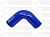 Патрубок угловой 90* (СИНИЙ)  (МБС)   D=38,  L=100х100 56624