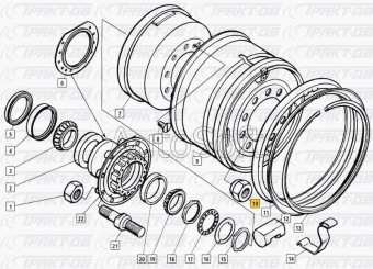 Гайка колесная М20х1,5 КамАЗ-4310 250712 М20, (TRUCKMARK)