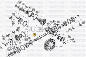 Вал ведущий 024 (заднего моста) -оригинал (завод) 4326-2402024-00